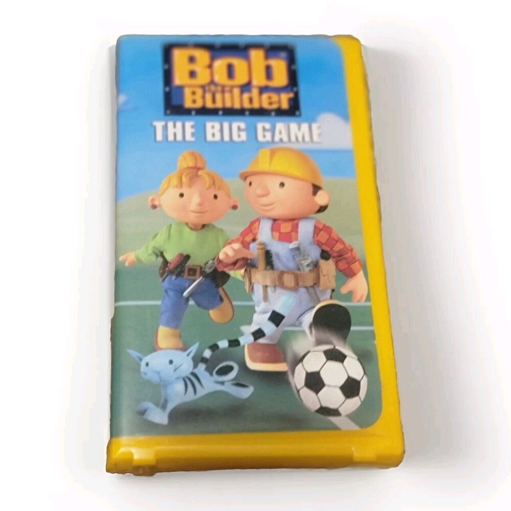Bob the Builder - The Big Game VHS 2002  Clamshell  Kids Movie